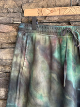 Load image into Gallery viewer, Women’s Large Geode 100% Cotton Wide Leg Lounge Pants with Tulip Hem in ‘Moss Agate’
