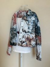 Load image into Gallery viewer, Custom Denim Jacket, Reverse Dyed T-Shirt and Geode Thumbhole Pullover for Alyssa
