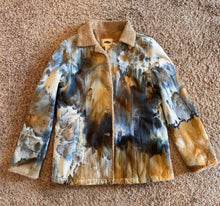 Load image into Gallery viewer, Women’s Medium Upcycled Sherpa Lined Corduroy Jacket in ‘Blue Gray’
