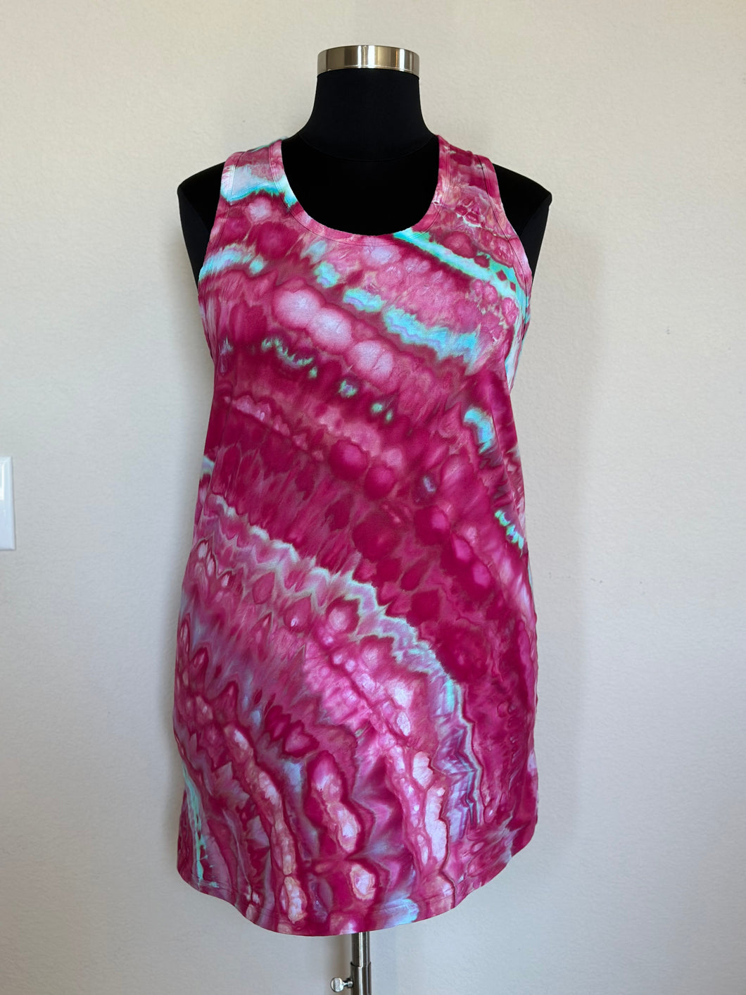 Women’s XL Racerback Tank Dress in ‘Candypop’