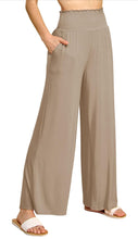 Load image into Gallery viewer, Women’s Large Tall Geode Palazzo Pants with Pockets in ‘Turkey Tail Mushroom’
