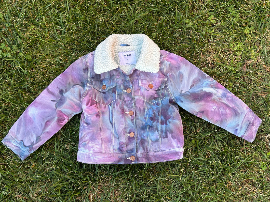 Toddler 3T Sherpa Lined Corduroy Jacket in ‘Wedgewood Blue’