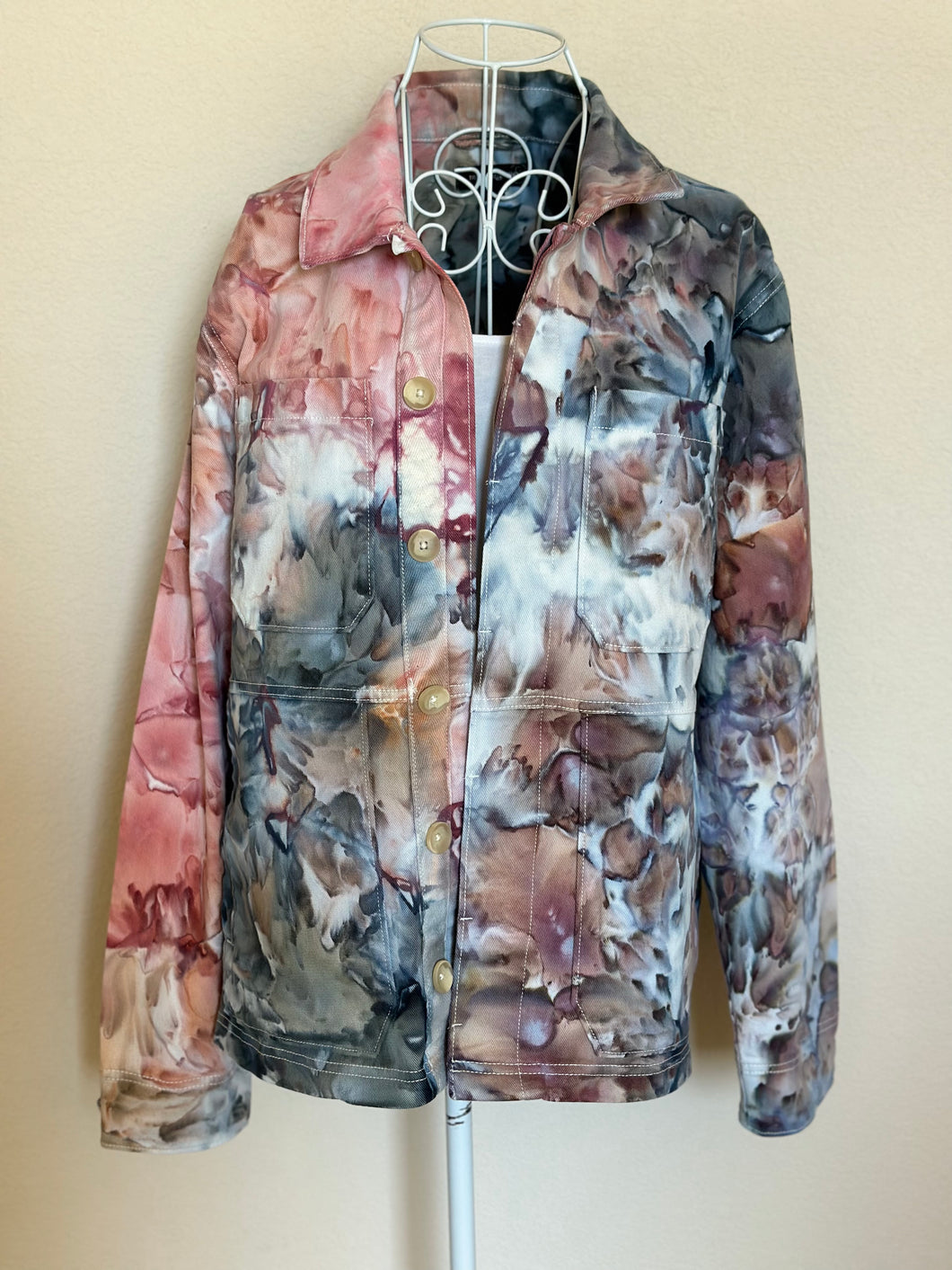 Custom Ice Dyed Denim Jacket for Bryan