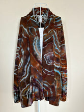 Load image into Gallery viewer, Women’s Large (Can fit XL too) Geode Cardigan with Thumbholes and Pockets in ‘Petrified Wood’
