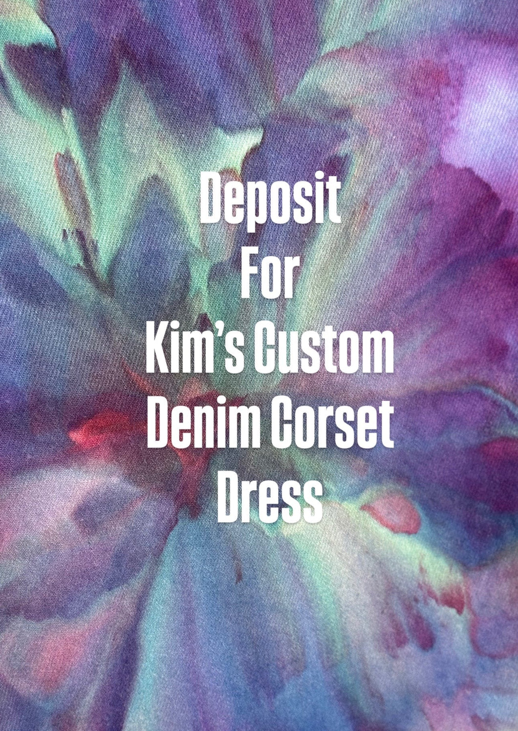 Last Payment for Kim’s Custom Denim Corset Dress