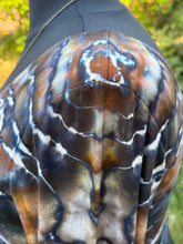 Load image into Gallery viewer, Women’s 1X Long-Sleeved U-Neck &amp; Back Geode Dress with Pockets in ‘Turkey Tail Mushroom’
