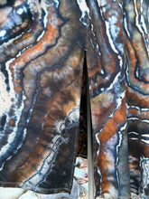 Load image into Gallery viewer, Women’s 1X Long-Sleeved U-Neck &amp; Back Geode Dress with Pockets in ‘Turkey Tail Mushroom’
