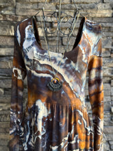 Load image into Gallery viewer, Custom Geode Long Sleeved Dress in ‘Turkey Tail Mushroom’ for Jodi
