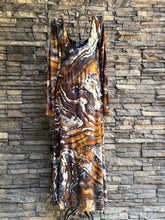 Load image into Gallery viewer, Custom Geode Long Sleeved Dress in ‘Turkey Tail Mushroom’ for Jodi
