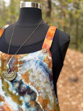 Load image into Gallery viewer, Women’s XL (Runs big! Fits like an XXL) Wide-leg Flowy Linen/Rayon Geode Overalls in ‘Canyon Agate’
