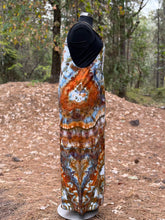 Load image into Gallery viewer, Women’s XL (Runs big! Fits like an XXL) Wide-leg Flowy Linen/Rayon Geode Overalls in ‘Canyon Agate’
