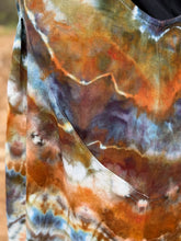 Load image into Gallery viewer, Women’s XL (Runs big! Fits like an XXL) Wide-leg Flowy Linen/Rayon Geode Overalls in ‘Canyon Agate’
