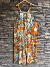 Load image into Gallery viewer, Women’s XL (Runs big! Fits like an XXL) Wide-leg Flowy Linen/Rayon Geode Overalls in ‘Canyon Agate’
