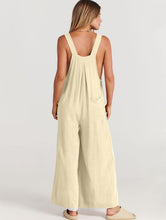 Load image into Gallery viewer, Women’s XL (Runs big! Fits like an XXL) Wide-leg Flowy Linen/Rayon Geode Overalls in ‘Canyon Agate’
