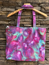 Load image into Gallery viewer, Cotton Canvas Zippered Tote Bag in ‘Northern Lights’
