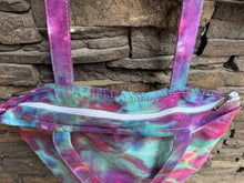 Load image into Gallery viewer, Cotton Canvas Zippered Tote Bag in ‘Northern Lights’
