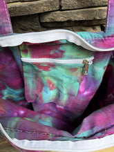 Load image into Gallery viewer, Cotton Canvas Zippered Tote Bag in ‘Northern Lights’
