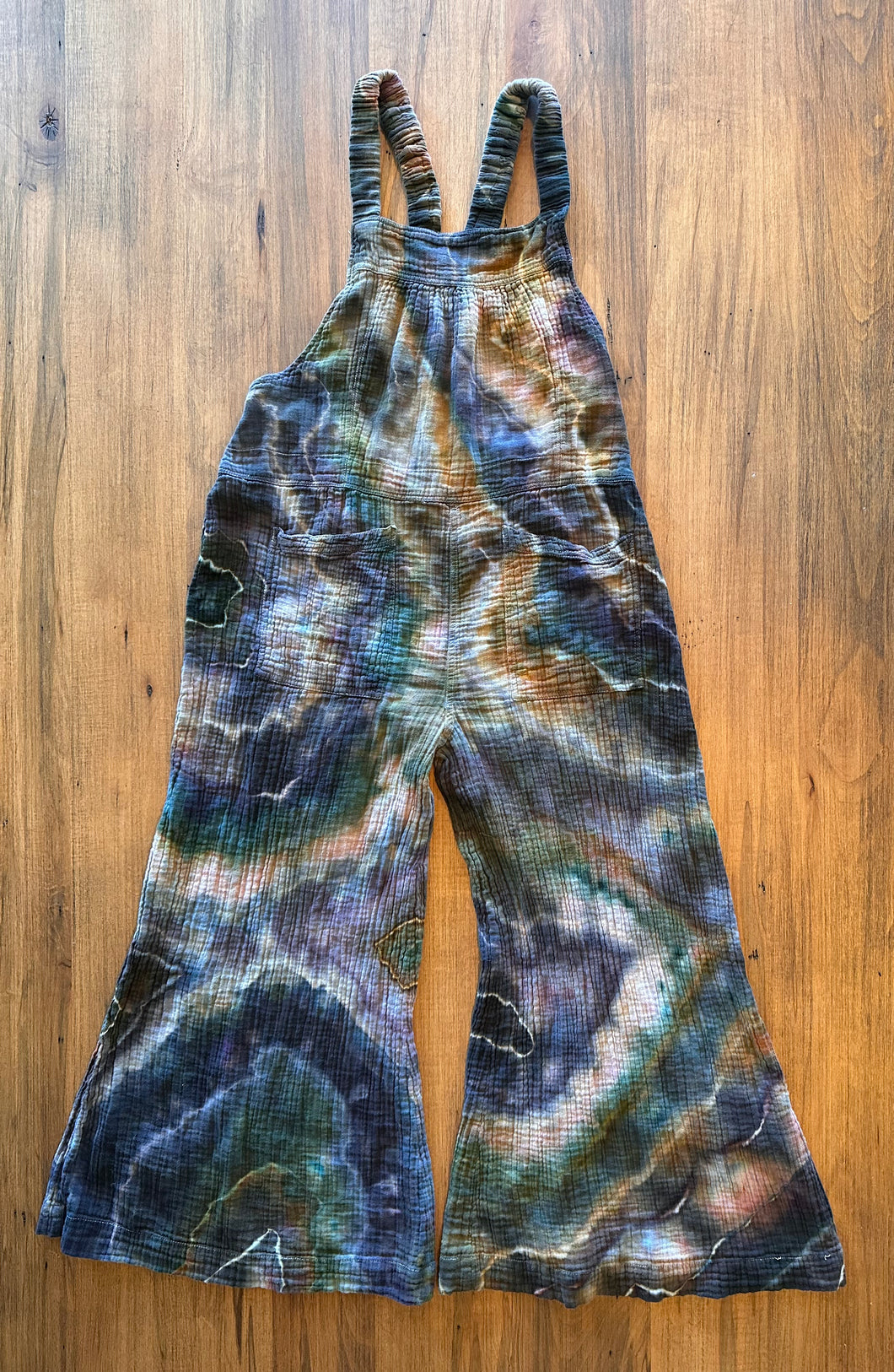 Women s Medium Geode Dakota Gauze Overalls in Petrified Wood