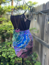 Load image into Gallery viewer, Custom Reverse Geode Midi Skirt in ‘Abalone’ for Morgan
