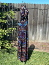 Load image into Gallery viewer, Custom Reverse Geode Surplice Maxi Dress for Eoin
