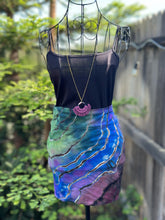 Load image into Gallery viewer, Custom Reverse Geode Midi Skirt in ‘Abalone’ for Morgan
