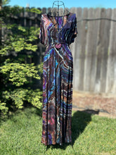 Load image into Gallery viewer, Custom Reverse Geode Surplice Maxi Dress for Eoin
