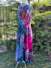 Load image into Gallery viewer, Custom Geode Tiered Halter Style Midi Dress in ‘Gypsy Skies’ for Beth
