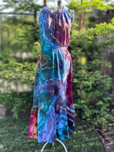 Load image into Gallery viewer, Custom Geode Tiered Halter Style Midi Dress in ‘Gypsy Skies’ for Beth
