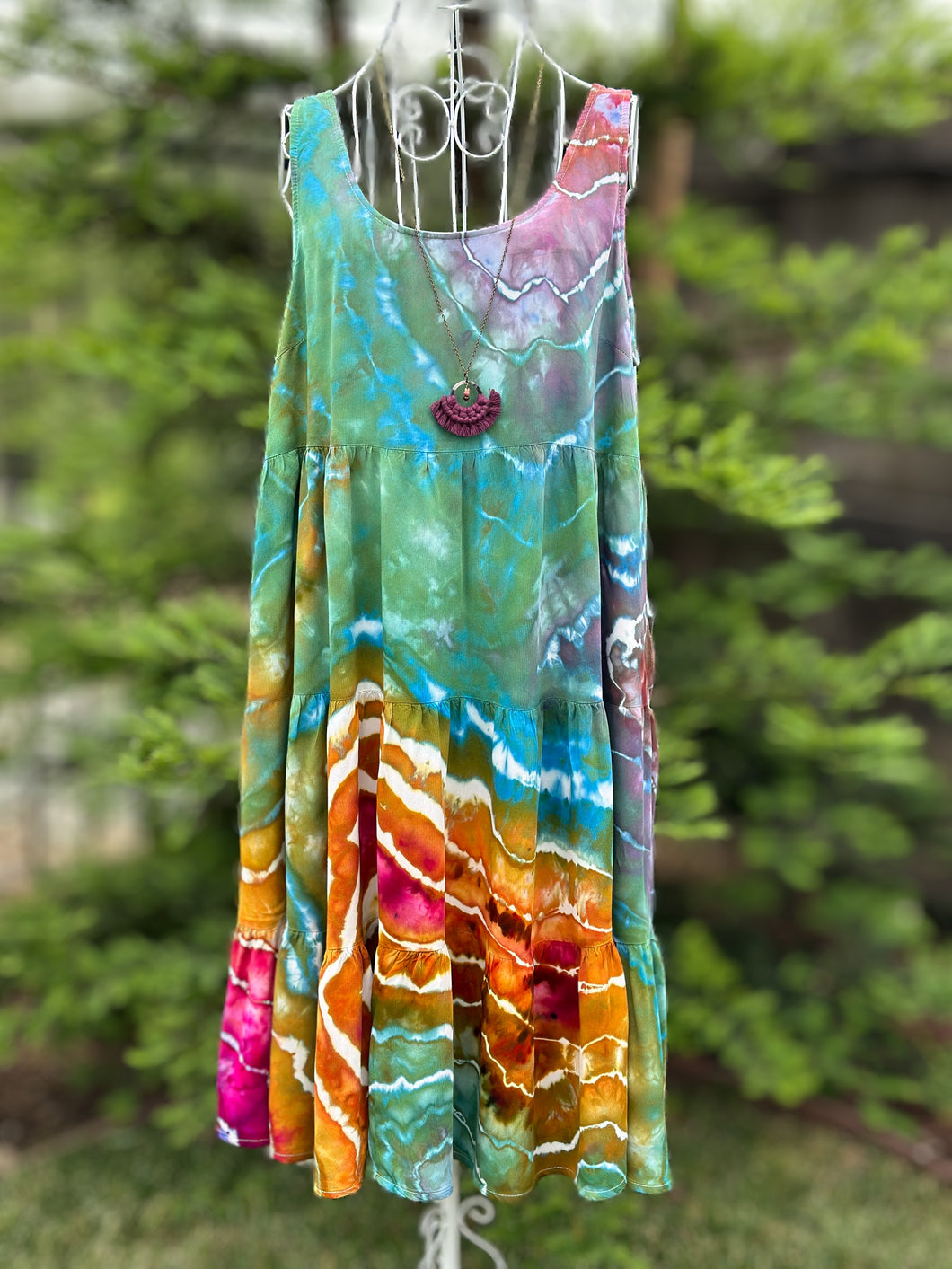 Custom Geode Rayon Dress for Taylor in ‘Gypsy Skies’