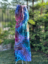 Load image into Gallery viewer, Custom Geode Tiered Halter Style Midi Dress in ‘Gypsy Skies’ for Beth
