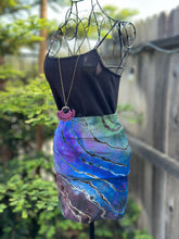 Load image into Gallery viewer, Custom Reverse Geode Maxi Skirt in ‘Abalone’ for Mel
