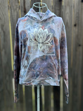 Load image into Gallery viewer, Women’s Medium Thumbhole ‘Lotus Flower’ Hoodie
