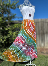 Load image into Gallery viewer, Women’s XL Geode Midi Skirt in ‘Rainbow Sherbet’
