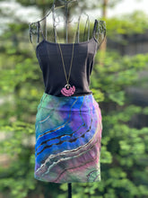 Load image into Gallery viewer, Custom Reverse Geode Mini Skirt in ‘Abalone’ for Laura
