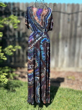 Load image into Gallery viewer, Custom Reverse Geode Surplice Maxi Dress for Eoin
