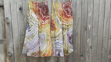 Load and play video in Gallery viewer, 2 Custom Pairs of Geode Cropped Palazzo Pants in ‘Rustic Rainbow’ for Rebecca
