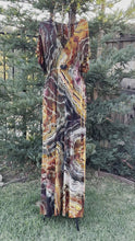 Load and play video in Gallery viewer, Custom Reverse Geode Surplice Maxi Dress for Mary
