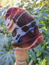 Load image into Gallery viewer, Adult Thick Cotton Geode Beanie in Earthy Rainbow
