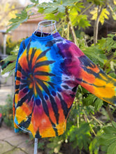 Load image into Gallery viewer, Women&#39;s Medium Rainbow and Black Spiral Crewneck Sweatshirt
