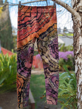 Load image into Gallery viewer, Women&#39;s Medium Reverse Geode Leggings in Earthy Rainbow
