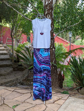 Load image into Gallery viewer, Custom Geode Maxi Skirt in Fluorite for Kristen
