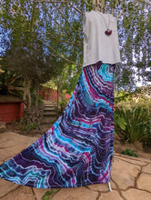 Load image into Gallery viewer, Custom Geode Maxi Skirt in Fluorite for Kristen
