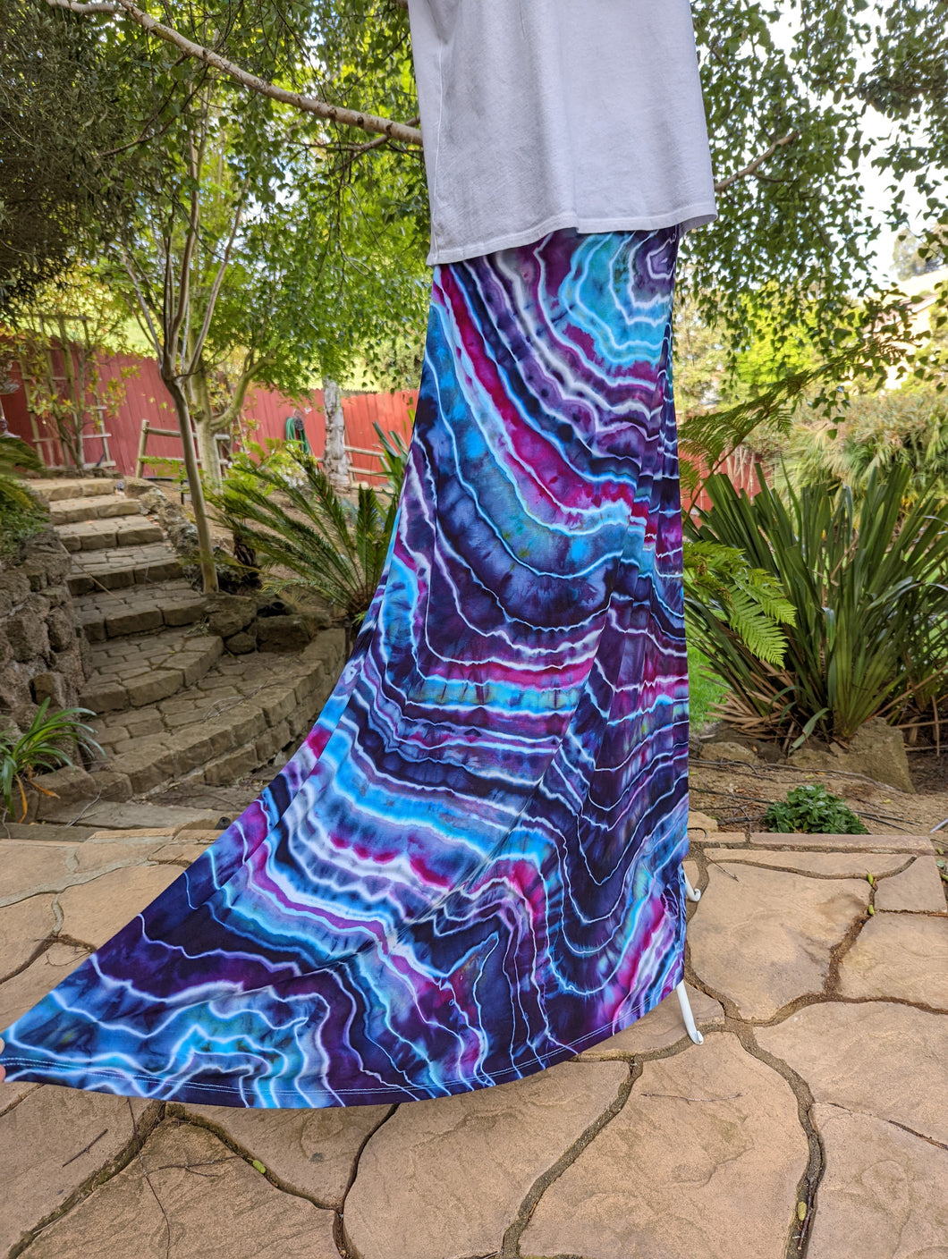 Custom Geode Maxi Skirt in Fluorite for Kristen