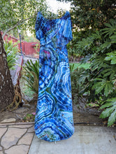 Load image into Gallery viewer, Custom Geode Off Shoulder Dress for Meaghan
