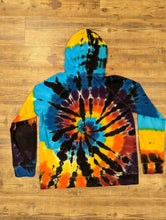 Load image into Gallery viewer, Custom Rainbow Spiral &amp; Black Hoodie for Rachelle
