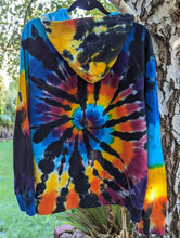 Load image into Gallery viewer, Custom Rainbow Spiral &amp; Black Hoodie for Rachelle
