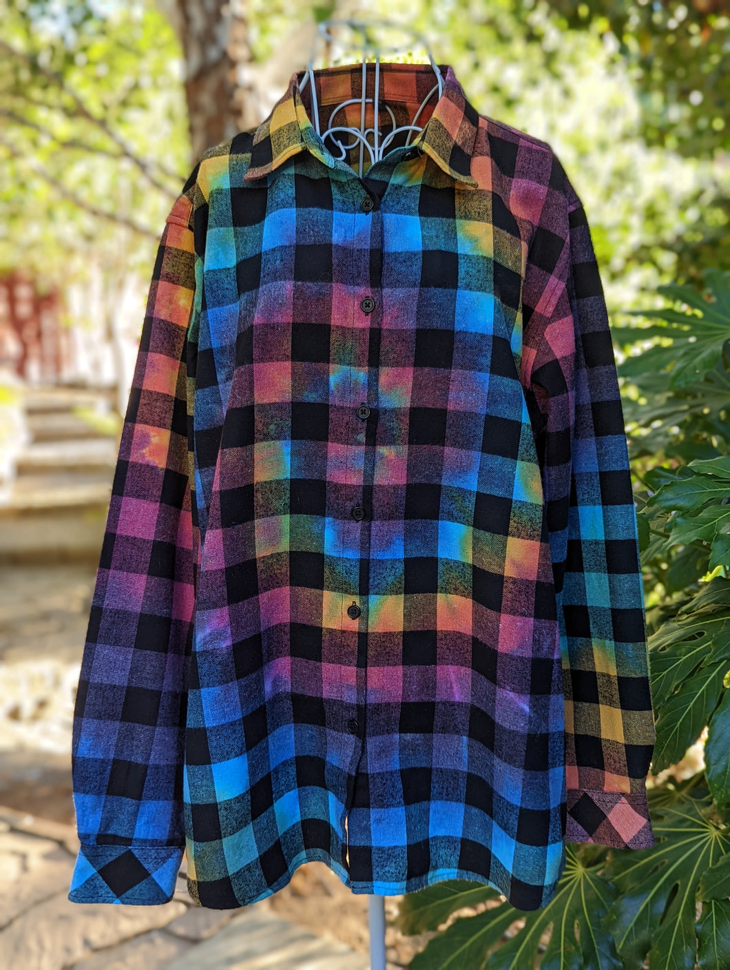 Custom Rainbow Flannel Shirt for Adrian