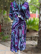 Load image into Gallery viewer, Custom Geode Surplice Midi Dress for Wendy
