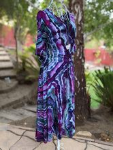 Load image into Gallery viewer, Custom Geode Surplice Midi Dress for Wendy
