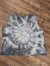 Load image into Gallery viewer, Women&#39;s XL Colander Spiral Pocket Tank Top in Cobalt and Shiitake
